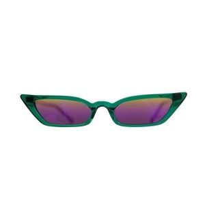 Poppy Lissiman - Le Skinny Sunglasses in green and purple